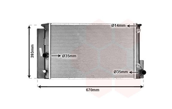 Radiator, engine cooling 53002474 International Radiators, Image 2