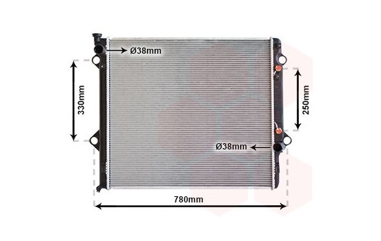 Radiator, engine cooling 53002478 International Radiators, Image 2