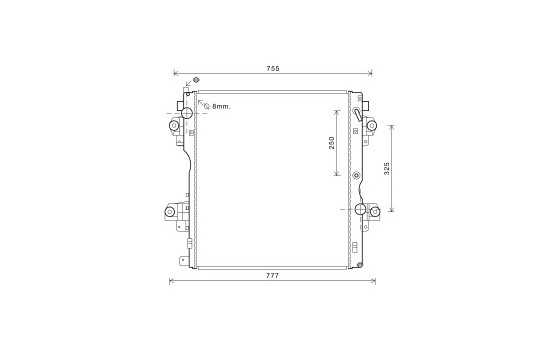 Radiator, engine cooling 53002604 International Radiators