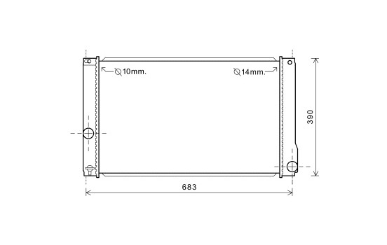 Radiator, engine cooling 53002608 International Radiators