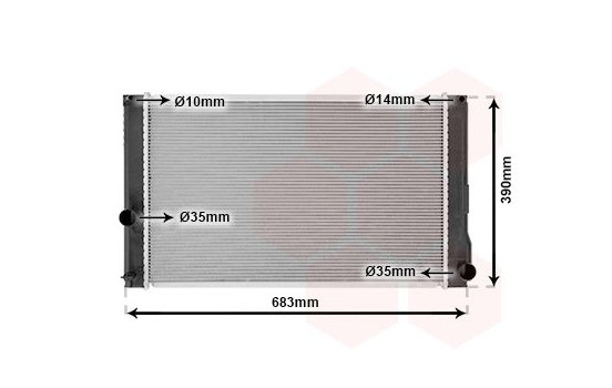 Radiator, engine cooling 53002608 International Radiators, Image 2