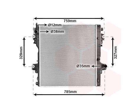 Radiator, engine cooling 53012707 International Radiators