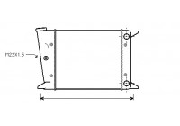 Radiator, engine cooling 58002002 International Radiators
