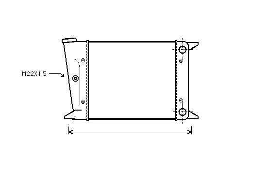 Radiator, engine cooling 58002002 International Radiators