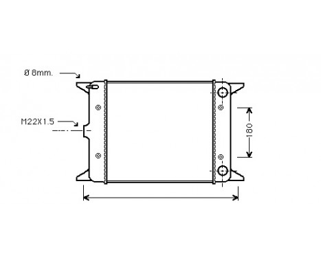 Radiator, engine cooling 58002003 International Radiators