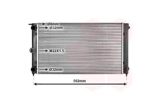 Radiator, engine cooling 58002011 International Radiators, Image 2