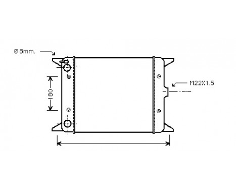 Radiator, engine cooling 58002012 International Radiators