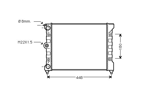 Radiator, engine cooling 58002038 International Radiators