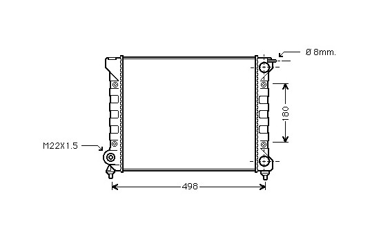 Radiator, engine cooling 58002047 International Radiators