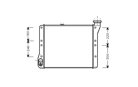 Radiator, engine cooling 58002054 International Radiators
