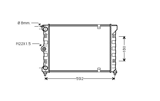 Radiator, engine cooling 58002084 International Radiators