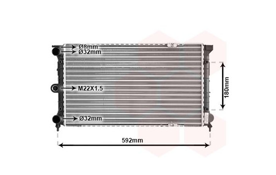 Radiator, engine cooling 58002084 International Radiators, Image 2