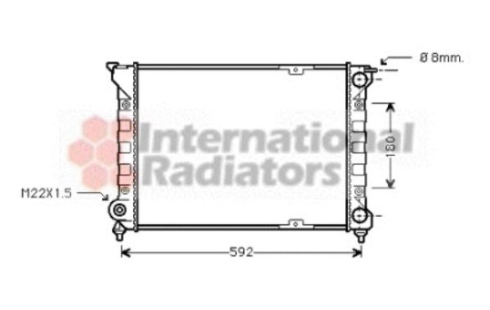 Radiator, engine cooling 58002085 International Radiators, Image 2