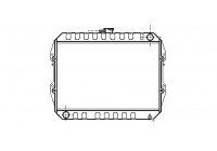Radiator, engine cooling 58002090 International Radiators