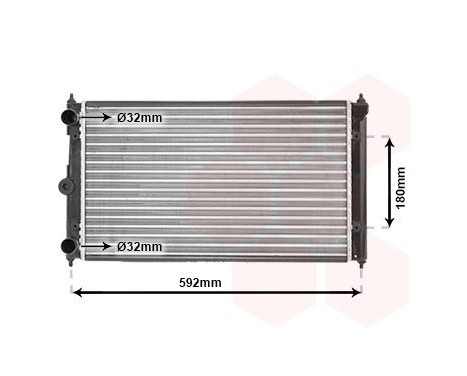 Radiator, engine cooling 58002095 International Radiators, Image 2