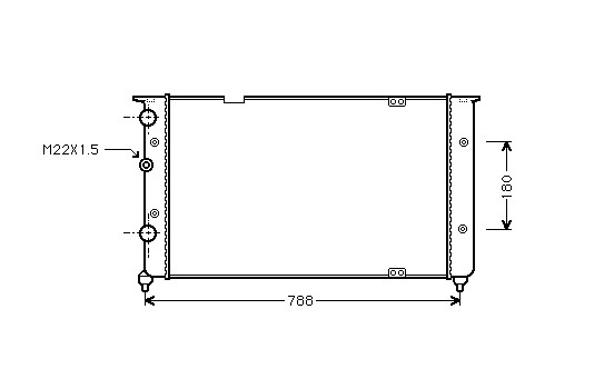 Radiator, engine cooling 58002103 International Radiators