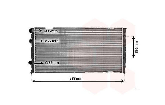 Radiator, engine cooling 58002103 International Radiators, Image 2