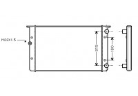 Radiator, engine cooling 58002105 International Radiators