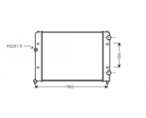 Radiator, engine cooling 58002119 International Radiators