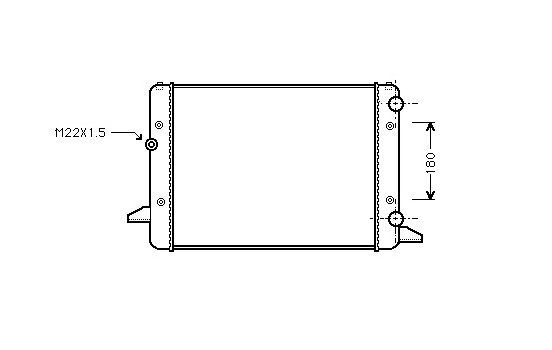 Radiator, engine cooling 58002120 International Radiators