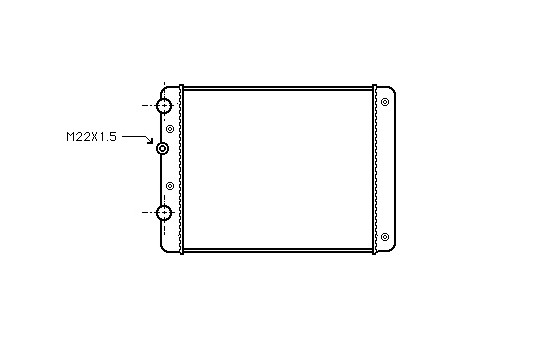 Radiator, engine cooling 58002129 International Radiators, Image 2