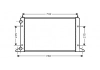 Radiator, engine cooling 58002133 International Radiators
