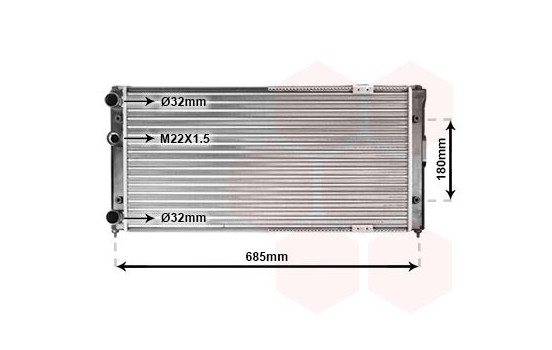 Radiator, engine cooling 58002156 International Radiators