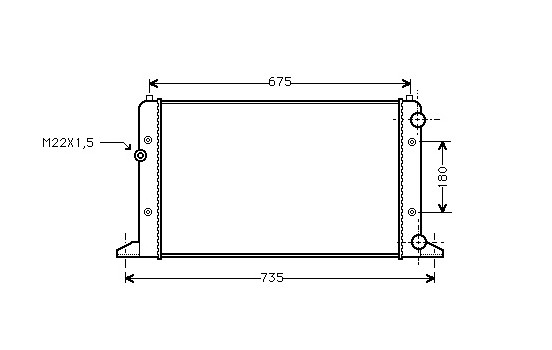 Radiator, engine cooling 58002160 International Radiators