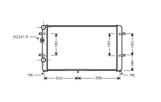 Radiator, engine cooling 58002179 International Radiators, Image 2