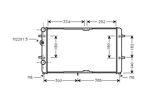Radiator, engine cooling 58002180 International Radiators