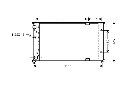 Radiator, engine cooling 58002192 International Radiators