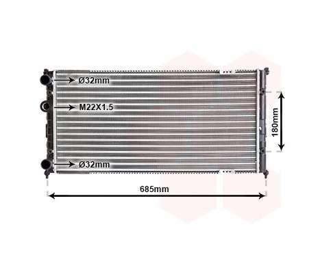 Radiator, engine cooling 58002192 International Radiators, Image 2