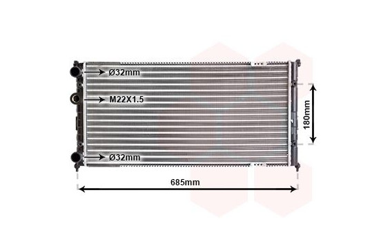 Radiator, engine cooling 58002192 International Radiators, Image 2