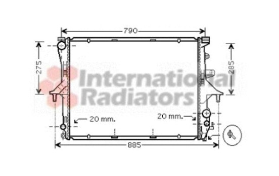 Radiator, engine cooling 58002198 International Radiators, Image 2