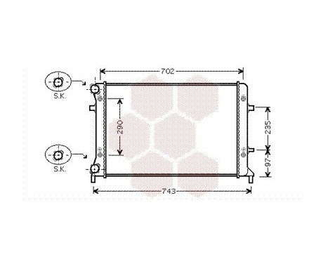 Radiator, engine cooling 58002228 International Radiators, Image 2