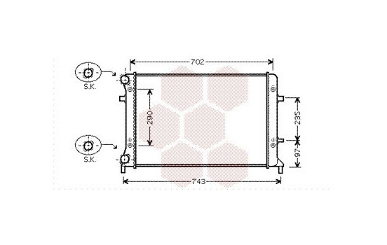 Radiator, engine cooling 58002228 International Radiators, Image 2