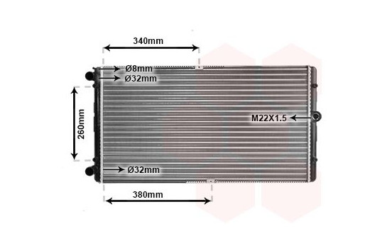 Radiator, engine cooling 58002245 International Radiators, Image 2