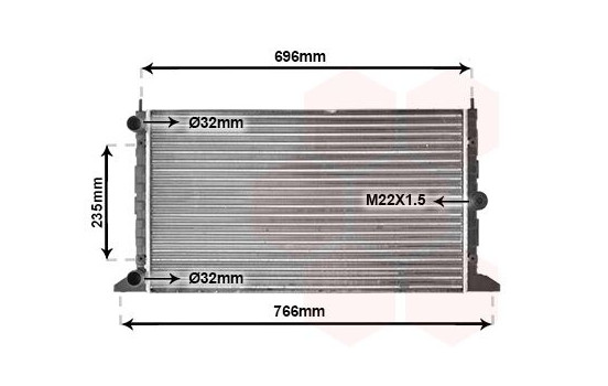 Radiator, engine cooling 58002247 International Radiators, Image 2