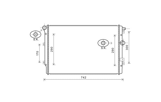 Radiator, engine cooling 58002324 International Radiators