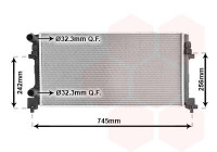 Radiator, engine cooling 58012340 International Radiators
