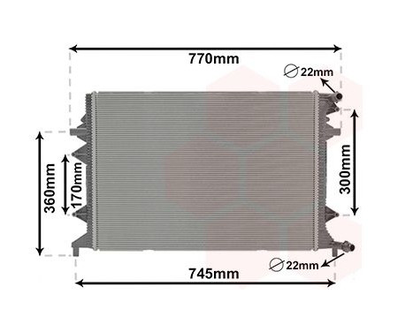 Radiator, engine cooling 58012705 International Radiators