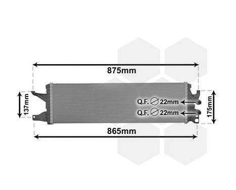 Radiator, engine cooling 58012722 International Radiators