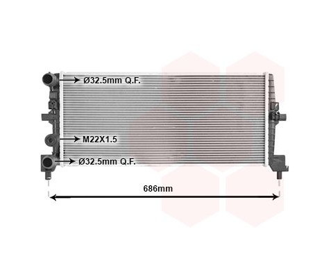 Radiator, engine cooling 58012725 International Radiators