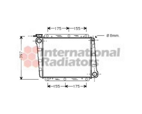 Radiator, engine cooling 59002006 International Radiators, Image 2