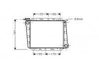 Radiator, engine cooling 59002006 International Radiators