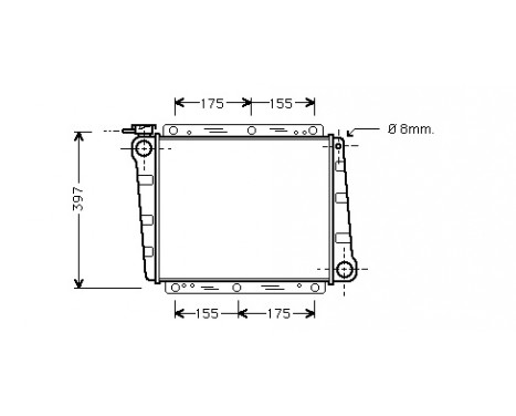 Radiator, engine cooling 59002006 International Radiators