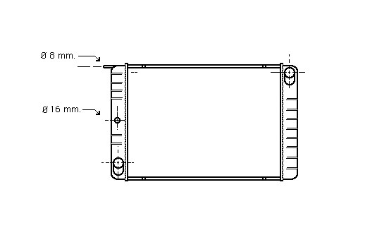 Radiator, engine cooling 59002013 International Radiators