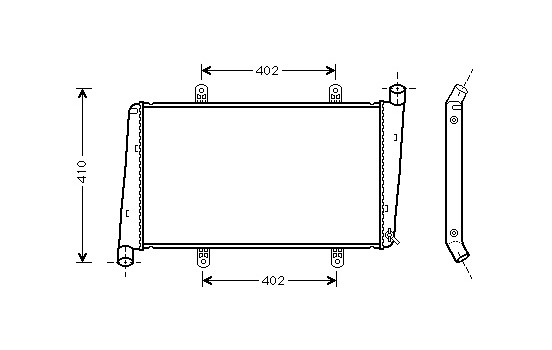 Radiator, engine cooling 59002015 International Radiators