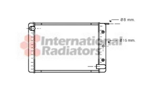 Radiator, engine cooling 59002021 International Radiators, Image 2