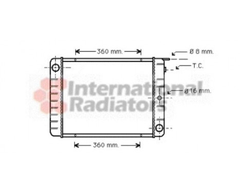 Radiator, engine cooling 59002027 International Radiators, Image 2